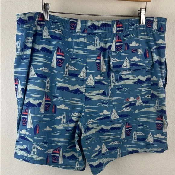 Vineyard Vines Men's Blue Nautical Swim Shorts Size Large - Picture 6 of 8